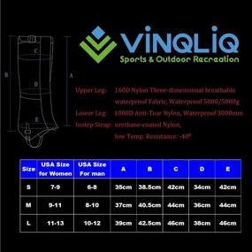 img 1 attached to 🏔️ Vinqliq Durable Waterproof High Leg Gaiters for Men and Women – Perfect for Hiking, Skiing, Snow Climbing, and Hunting