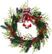 christmas artificial hanging ornament greenred logo