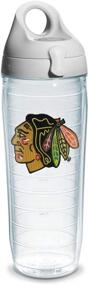 img 4 attached to 🏒 Tervis NHL Chicago Blackhawks Insulated Tumbler Cup - 24oz Double Walled Water Bottle, Made in USA, Gray Lid, Keeping Drinks Cold & Hot, Primary Logo