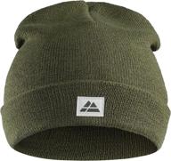 🧢 danish endurance sustainable classic beanie - soft & stretchable unisex cuffed knit eco hat for men & women logo