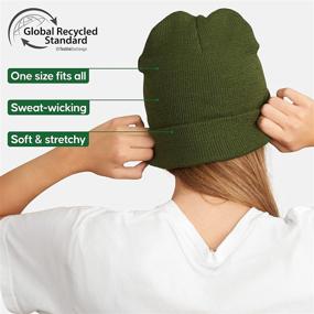 img 2 attached to 🧢 DANISH ENDURANCE Sustainable Classic Beanie - Soft & Stretchable Unisex Cuffed Knit Eco Hat for Men & Women