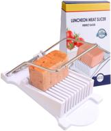 nvted luncheon meat slicer: effortlessly slice soft food with stainless steel cutter - 10 slices in no time! logo