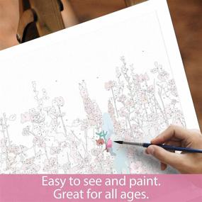 img 2 attached to 🌺 SUMGAR Paint by Numbers for Adults - Flowers Pink, Colorful Canvas DIY Oil Painting Kits for Beginners - Acrylic Drawing Paintwork Crafts - 16 x 20 inch (No Frame)