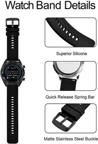 img 1 attached to 🌟 Revolutionize Your Watch with BISONSTRAP's Silicone Buckle Release