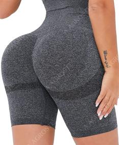 img 3 attached to AGROSTE Lifting Scrunch Seamless Leggings Sports & Fitness