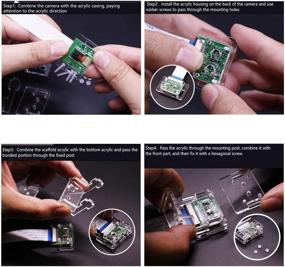 img 1 attached to 📷 Модуль камеры Raspberry Pi высокой производительности, 5 мегапикселей 1080p сенсор OV5647 для моделей Raspberry Pi A/B/B+/2B/3B/3B+/4 с акриловым держателем.