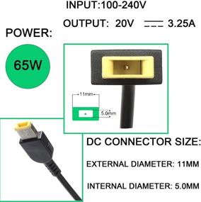 img 2 attached to 💡 65W USB Tip AC Power Supply Cord for Lenovo Ideapad G50-30 G50-45 G50-70 G50-80 G70-35 G70-70 G70-80 Z40-70 Z50-70 Z50-75 Z70-80 – ADLX65NDT3A ADLX65NDC3 ADLX65SLC2A ADP-65FD B Laptop Charger Adapter with Enhanced SEO