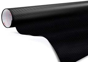 img 3 attached to 3М Ди-Нок углеродное волокно Матовая черная виниловая обертка для автомобиля в рулонах - CA421-1 фут х 4 фут: Прочное и стильное улучшение автомобиля (4 кв.Фута)