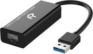 🔌 rankie usb network adapter, usb 3.0 to gigabit ethernet rj45 internet adapter (black) logo