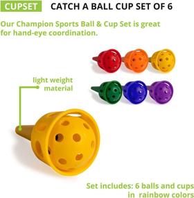 img 1 attached to Sports Catch Ball Set by Champion
