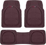 🚗 motor trend 923-bd burgundy flextough contour liners: ultimate car floor mats for all-weather protection in suvs, trucks, and vans logo