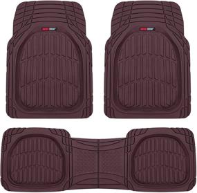 img 4 attached to 🚗 Motor Trend 923-BD Burgundy FlexTough Contour Liners: Ultimate Car Floor Mats for All-Weather Protection in SUVs, Trucks, and Vans