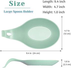img 3 attached to Spoon Rest Set of 4 – BPA-Free Silicone Spoon Holder for Kitchen Counter – Classy Look, Smooth Surface – Ideal for Stove Top – Perfect for Cooking Spatula, Ladle, Brush, Risotto