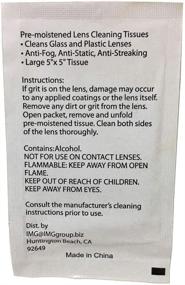 img 1 attached to 🧻 Premium Lens Cleaning Wipes: Optimal Care for Glasses, Cameras & All Optical Devices (24 Wipes)