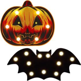 img 4 attached to Silhouette Decoration Decoration Seamless Halloween Lighting & Ceiling Fans