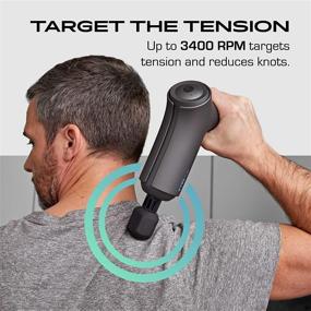 img 2 attached to 🔋 VYBE Massage Gun for Athletes - Flex Model: Electric Deep Tissue Massager Soothes Body, Back, Shoulder Pain - 3 Speeds, 6 Attachments - Quiet and Portable