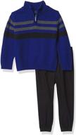 👖 nautica boys' roasted sweater pants: cozy and stylish clothing for every occasion logo