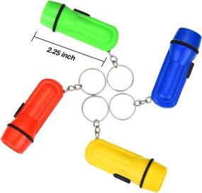 img 3 attached to 🔦 BBTO 24 Pieces Assorted Mini Flashlight Keychain: Fun and Portable Toy for Kids and Toddlers