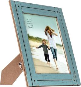 img 3 attached to 🖼️ PRINZ Homestead 8x10 Rustic Frame with Distressed Finish in Blue