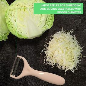 img 1 attached to Three Piece Vegetable Chopped Peeler Stainless Multifunctional
