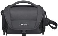 📷 protective black carrying case for sony cyber-shot and alpha nex cameras - lcsu21 logo