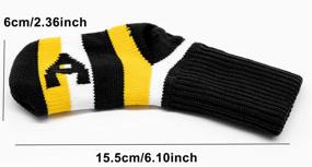 img 2 attached to Protect and Personalize Your Golf Irons with 9 Pcs Knitted Club Covers - Perfect Fit for Taylor Made, Callaway, Titleist - Washable & Durable, Suitable for Men or Women