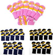 protect and personalize your golf irons with 9 pcs knitted club covers - perfect fit for taylor made, callaway, titleist - washable & durable, suitable for men or women logo