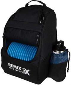 img 4 attached to 🎒 Enhanced Performance: Remix Disc Golf Deluxe Backpack Disc Golf Bag in Black