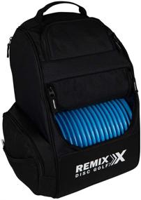 img 3 attached to 🎒 Enhanced Performance: Remix Disc Golf Deluxe Backpack Disc Golf Bag in Black