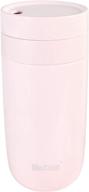 🌸 mochic cup pink stainless steel vacuum insulated water bottle: portable 12oz reusable travel mug for coffee or tea - leak proof & wide mouth thermos логотип