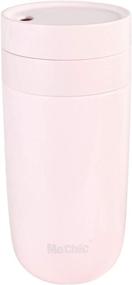 img 4 attached to 🌸 Mochic Cup Pink Stainless Steel Vacuum Insulated Water Bottle: Portable 12oz Reusable Travel Mug For Coffee or Tea - Leak Proof & Wide Mouth Thermos