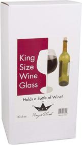 img 2 attached to XL Giant Clear Wine Glass - 750 ml Capacity - Fits Entire Bottle of Wine! Fun Jumbo Drinkware Gag Gift for Birthdays, Holidays, White Elephant