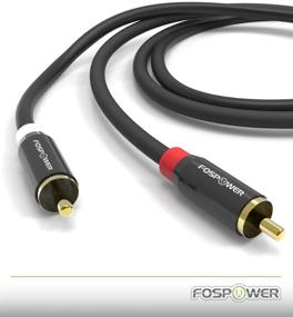 img 1 attached to FosPower (2 Pack) 2 RCA M/M Stereo Audio Cable [24K Gold Plated, Copper Core] 2RCA Male to 2RCA Male [Left/Right] High-Quality Plug - 3FT