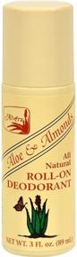 img 3 attached to 🌿 Organic Aloe & Almonds Roll-On Deodorant - 3 fl Ounce (89 ml) Liquid