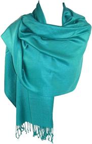 img 1 attached to Stylish CTM Classic Pashmina Shawl: Must-Have Women's Accessory for Scarves & Wraps