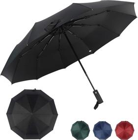 img 4 attached to Umbrella Ergonomic Waterproof Umbrella Windproof