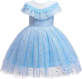 img 4 attached to Weileenice Princess Costume Embroidered Dress for 3-4 Year Old Girls' Clothing