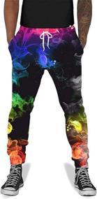 img 4 attached to UNIFACO Splatter Jogging Elastic Sweatpants Sports & Fitness for Team Sports
