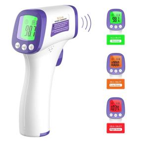img 3 attached to 🌡️ Accurate Infrared Forehead Thermometer for Adults and Kids - Contactless, Touchless Baby Thermometer with LCD Display - Battery Not Included