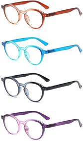 img 4 attached to 👓 Bevi Ladies Stylish Round Reading Glasses with Spring Hinges - Great Value Readers for Women 2975 (3.00)