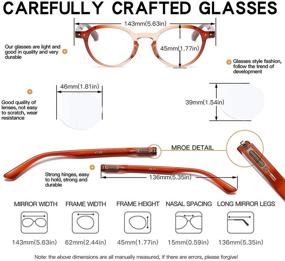 img 1 attached to 👓 Bevi Ladies Stylish Round Reading Glasses with Spring Hinges - Great Value Readers for Women 2975 (3.00)