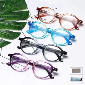 img 3 attached to 👓 Bevi Ladies Stylish Round Reading Glasses with Spring Hinges - Great Value Readers for Women 2975 (3.00)