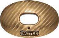 🏆 gold carbon chrome oxygen mouthguard by battle sports logo