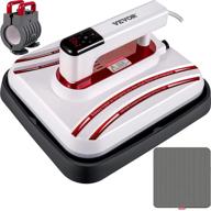 vevor portable heat press: 12x10 inch 2 in 1 easy press for t shirts, bags, mugs and small htv vinyl projects - red logo