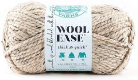 img 4 attached to Львиная пряжа Wool-Ease Thick & Quick 640-123E: 97 метров овсяной мягкости!