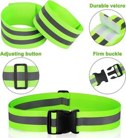 img 1 attached to Stay Safe at Night with 12-Piece High Visibility Reflective Band Set and Storage Bag