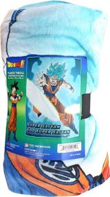 img 3 attached to 🐉 Dragon Ball Super Goku Super Saiyan Blue Fleece Throw Blanket - Impressive Goku Super Saiyan God Super Saiyan Form - 60 x 45 Inches