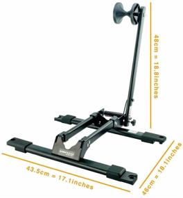 img 2 attached to 🚲 Venzo 2 x Bicycle Floor Type Parking Rack Stand – Versatile Indoor/Outdoor Storage Solution for Mountain and Road Bikes – Perfect for Nooks, Garages, and Connecting Multiple Racks