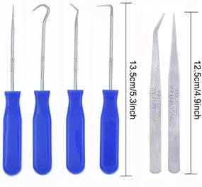 img 1 attached to 🔪 Stainless Steel Precision Craft Weeding Tools Set | 6 Piece Vinyl