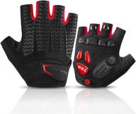 🚴 rockbros road cycling gloves: half finger biking gloves with gel padding for shock absorption and breathable anti-slip grip logo